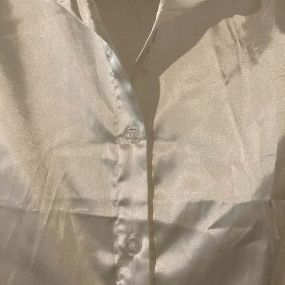 W H M Women’s Silk Satin Casual L/S Shirt - Picture 4 of 13